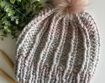 KNITTING PATTERN- the Darby Beanie Knitting Pattern | Knitted Hat ...