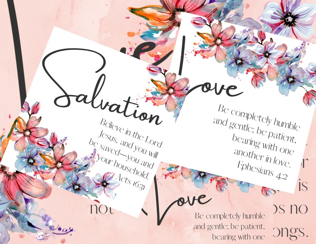 Scripture Cards Series 1 Printable - Etsy