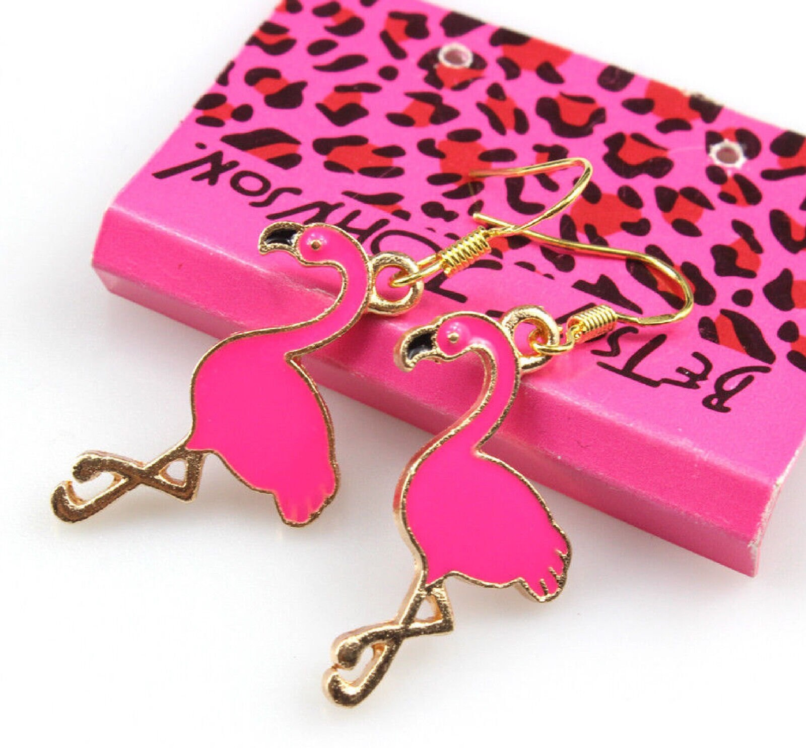 Betsey johnson shop flamingo earrings