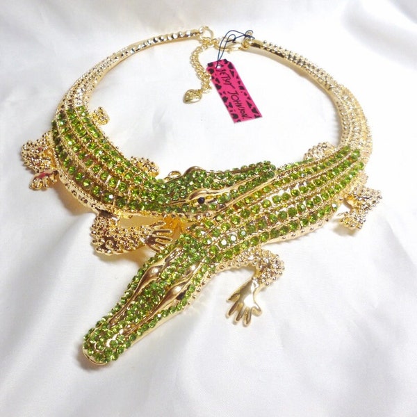 Collier Perles Noires Betsey Johnson Anti-bugs - Longueur 60 Pouces, Fermoir Homard, Vintage, Occasion
