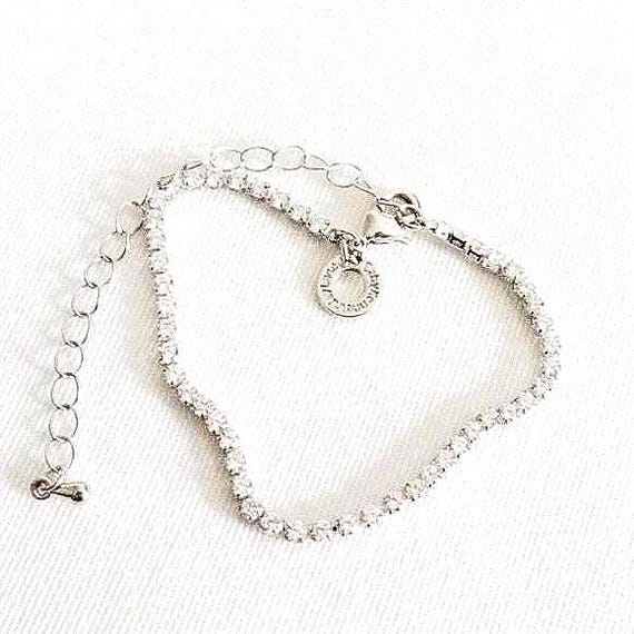 KJL Tennis Bracelet CZ by Kenneth Jay Lane 6.5" -… - image 2