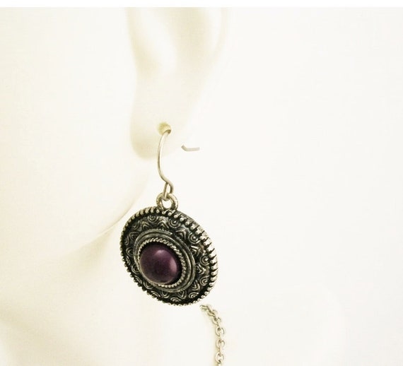 Joan Rivers Necklace & Earring Set Matte Silver T… - image 3