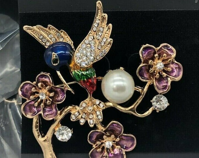 Extremely Rare Large Joan Rivers 3-D Hummingbird Bird Brooch - Etsy