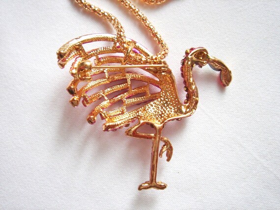 Betsey johnson flamingo on sale necklace