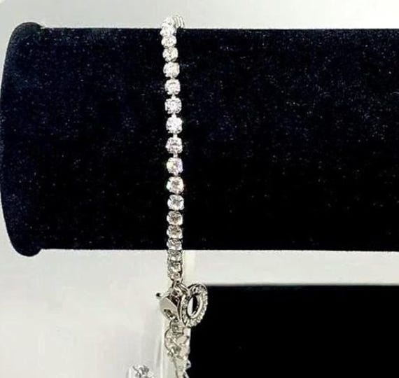 KJL Tennis Bracelet CZ by Kenneth Jay Lane 6.5" -… - image 3