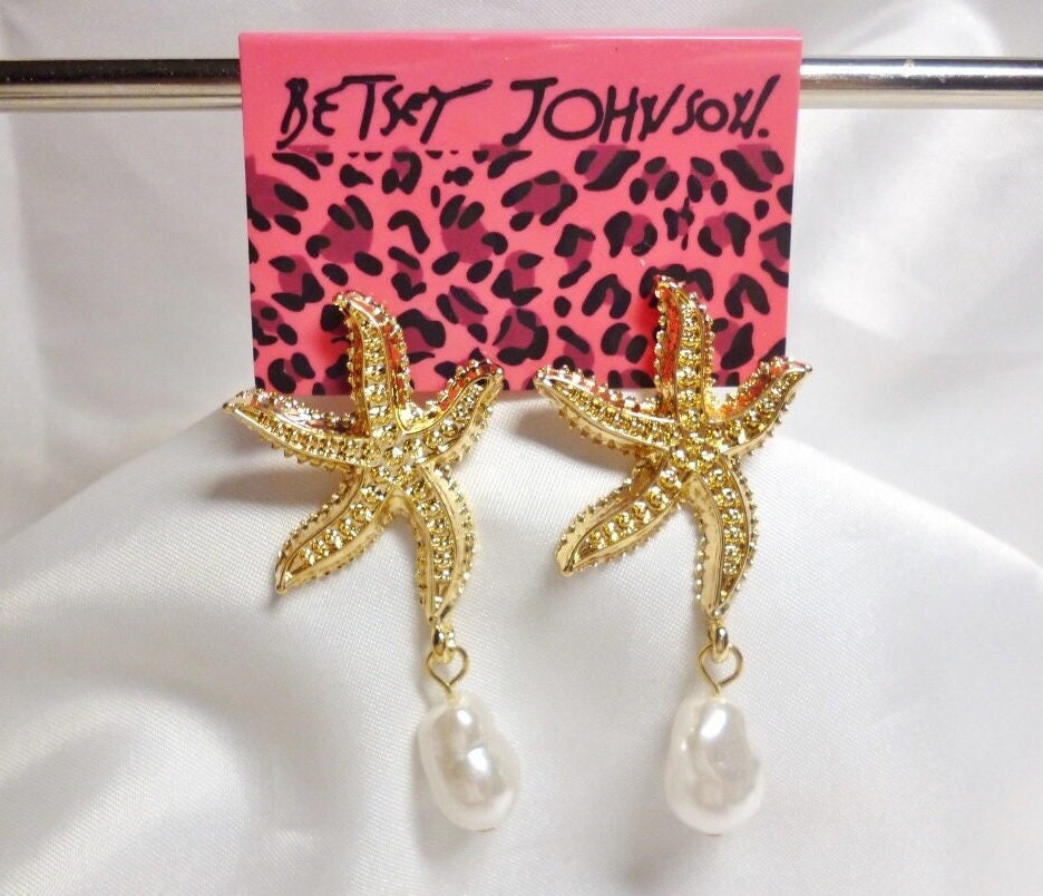 Betsey johnson starfish earrings deals