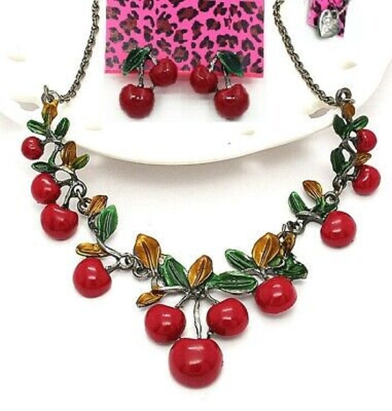 Betsey johnson fruit necklace deals