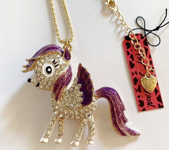 Betsey johnson pegasus necklace sale
