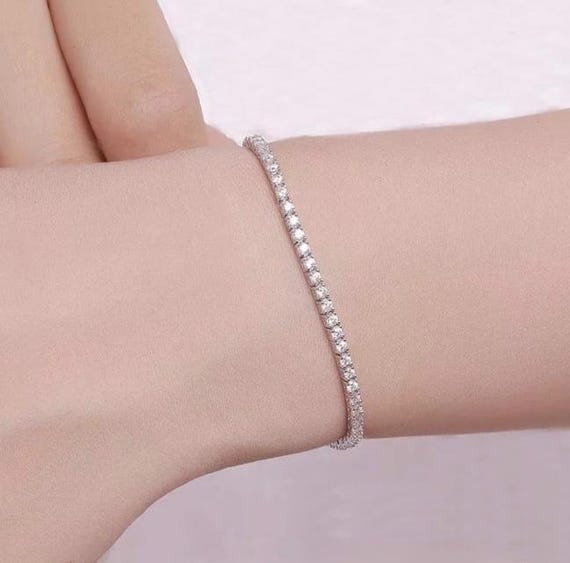 KJL Tennis Bracelet CZ by Kenneth Jay Lane 6.5" -… - image 1