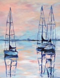 Back Creek, Print of Original Acrylic Painting, by Artist Kim Hovell