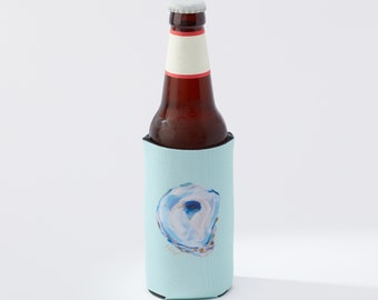 Slim Teal Oyster Koozie