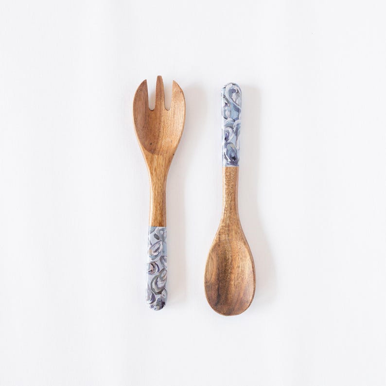 KimHovellArt Wooden Salad Utensils