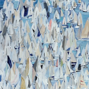 Regatta, Print of Original Acrylic Painting, by Kim Hovell