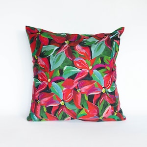 Pillow Covering - Poinsettia