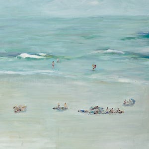 Salty Shore, Print of Original Acrylic Painting, by Kim Hovell