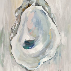 Opal Shell I, Print of Original Acrylic Painting, by Kim Hovell