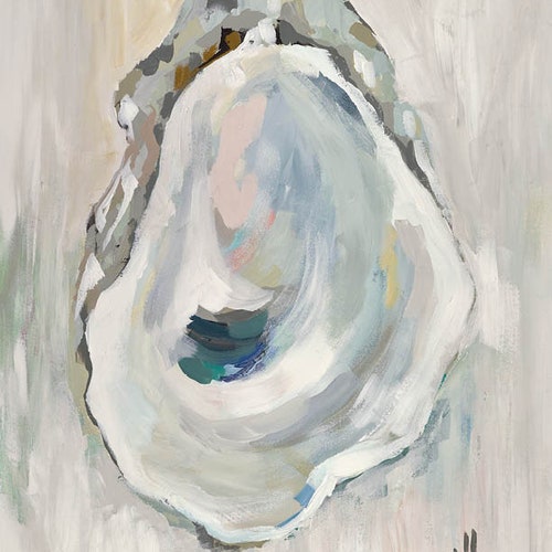 Opal Shell I, Print of Original Acrylic Painting, by Kim Hovell