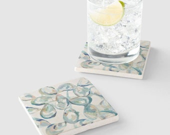 Marble Stone Coasters - Set of 4