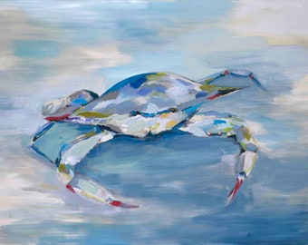 Hard Shell, Print of Original Acrylic Painting, by Kim Hovell