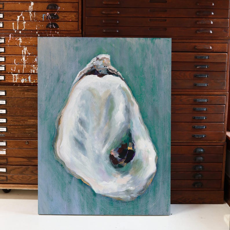 Cape Cod Oyster, Print of Original Acrylic Painting, by Kim Hovell image 4