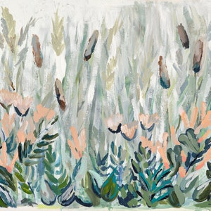 Ocean Marsh, Print of Original Acrylic Painting, by Kim Hovell