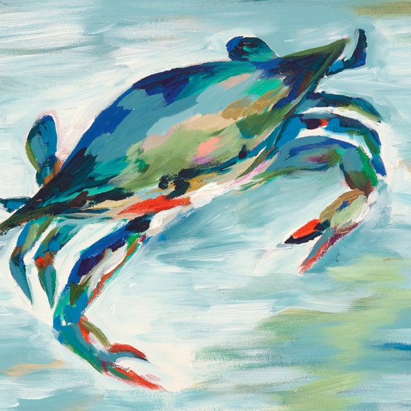Maryland Blue, Print of Original Acrylic Painting, by Kim Hovell