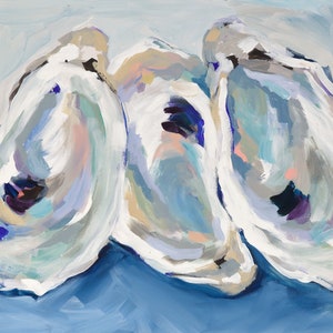 Annapolis Oysters, Print of Original Acrylic Painting, by Kim Hovell