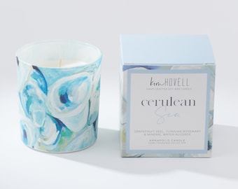 8oz boxed candle - Cerulean Sea