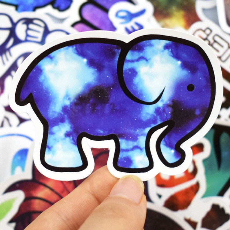 Lot of 10 Galaxy Stickers styles varied stickers for Etsy