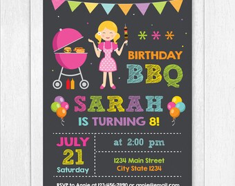 Carte Pour Invitation Barbecue Etsy
