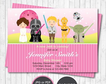 Star Wars Baby Shower Invitation Star Wars Invitation Star Etsy Star Wars Baby Shower Invitation Star Wars Invitation Star Etsy