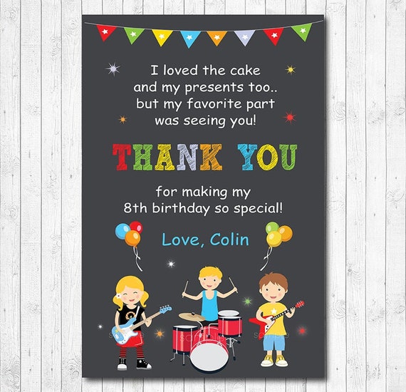 Rock Stars Anniversaire Merci Carte Anniversaire De Garcons Etsy Rock Stars Anniversaire Merci Carte Anniversaire De Garcons Etsy