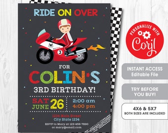 Moto Invitation Etsy Moto Invitation Etsy