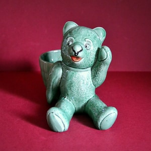 French ceramic bear vintage figurine