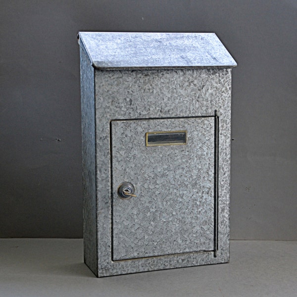 solid mailbox French vintage industrial decor