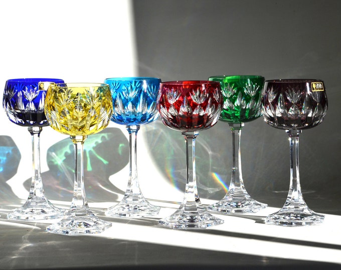 Set of 6 Roemer Crystal Wine Glasses Sèvres Factory Etsy