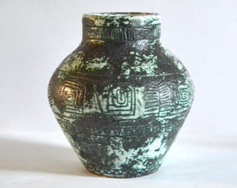 Jacques Blin Vase, 1960s French Etched Ceramic - Etsy