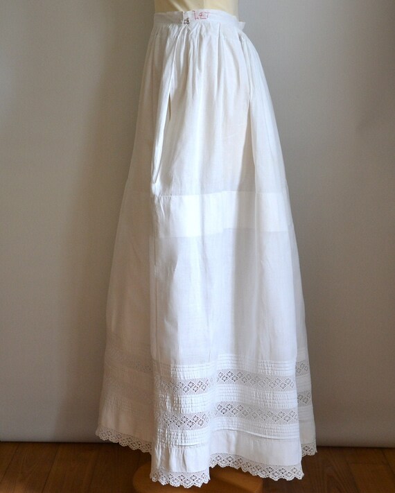 French antique Edwardian petticoat 19th century