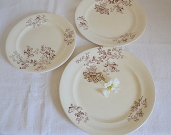 French antique serving dish earthenware / ironstone