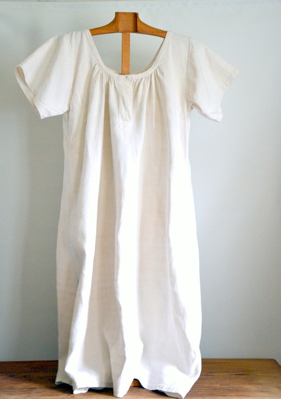 19th French primitive linen dress