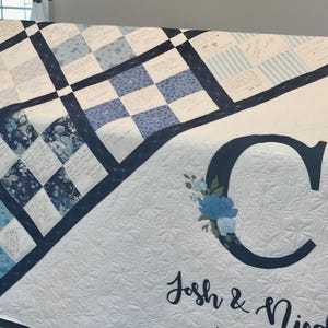 Nine Patch Guest Book Quilt   **DEPOSIT ONLY**   Wedding, Baby, Retirement, Prayer, Anniversary