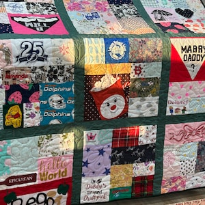 Baby Clothes Memory Quilt   **DEPOSIT ONLY**   Baby Quilt, Memory Quilt, Christmas Quilt