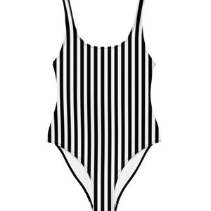 11:11 Style B & W Stripe One-Piece Swimsuit