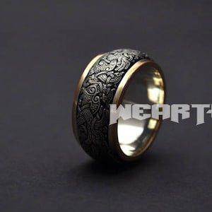 Norse Viking Mammen Style  Ring Scandinavian Norse Jewelry