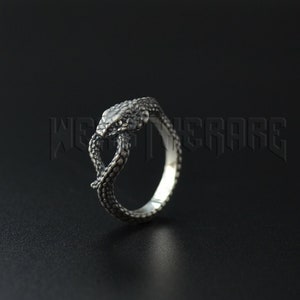 Ouroboros World Serpent Ring  Sterling Silver Ring