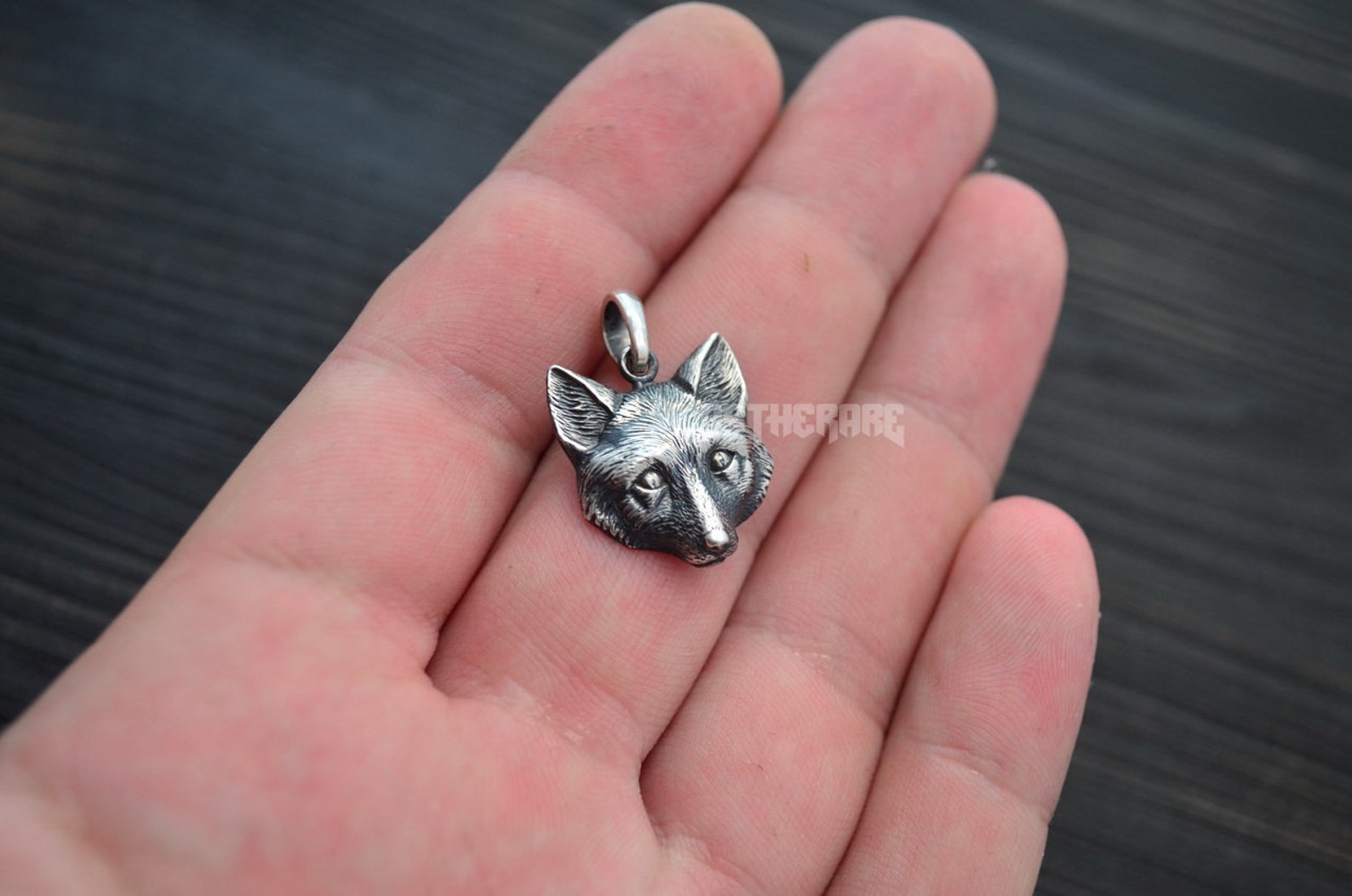 Fox Head Necklace Pendant Original Animal Jewelry Etsy