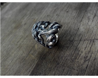 Yggdrasil the World Tree Sterling Silver Norse Viking Ring