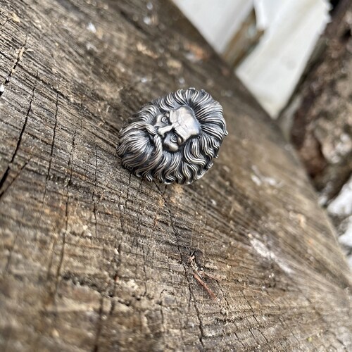 Poseidon shops Mens Ring, Sterling Silver Jewelry