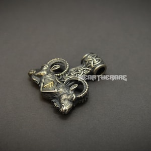 Thors Hammer Sterling Silver Norsetanngrisnir and Tanngnjóstr Jewelry ...