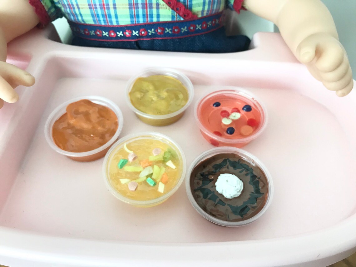 Doll Baby Food Set 1 Etsy